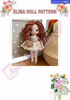 elina girl doll pattern