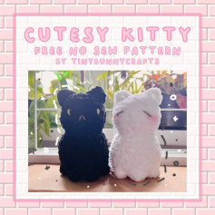 FREE NO SEW cutesy kitty PATTERN