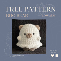 free pattern boo bear low sew