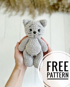 free pattern gray cat
