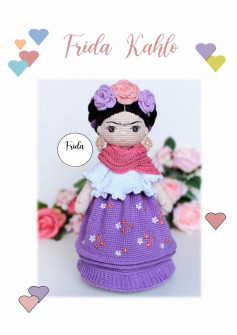 FRIDA miniature crochet pattern
