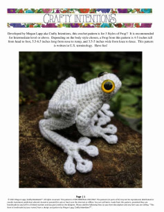 frog crochet pattern