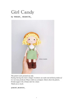 girl candy doll crochet pattern