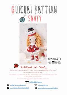 guichai pattern santy christmas girl santy