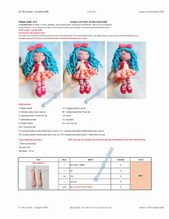 happy angel lisa girl doll crochet pattern