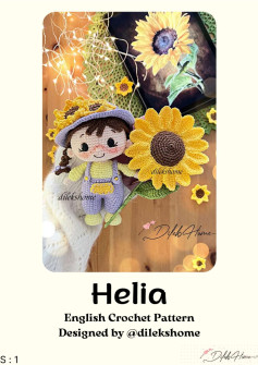Helia English girl Crochet Pattern