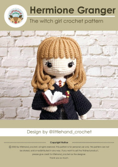 hermione granger the witch girl crochet pattern