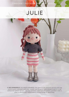 julie doll girl crochet pattern