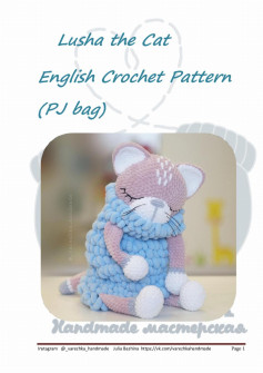 Lusha the Cat English Crochet Pattern