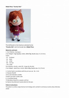 Mabel Pines Gravity Falls This doll based on the American animated series Gravity Falls