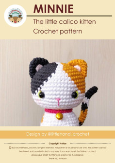 minnie the little calico kitten crochet pattern