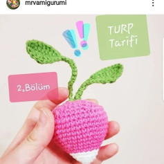 mor turp tığ işi modeli