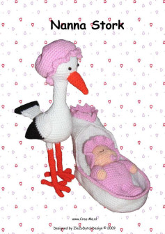 Nanna Stork crochet pattern