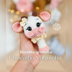 Padrão de crochê de chocalho de vaca