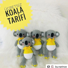 panda tığ işi modeli 🥰 🐨🌿🐾 Size koala tarifimi hediye ediyorum Mutlulukla örün 🧿🧿🧿🧿🧿🧿🧿