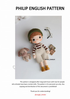 philip english pattern boy doll