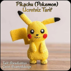 pikachu tığ işi modeli