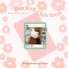 pocket chicken crochet pattern