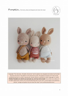 pumpkin the bunny crochet pattern