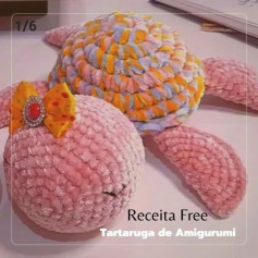 RECEITA FREE *🐢 TARTARUGA DE AMIGURUMI*