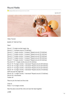 Round Rattle crochet pattern sheep and duck