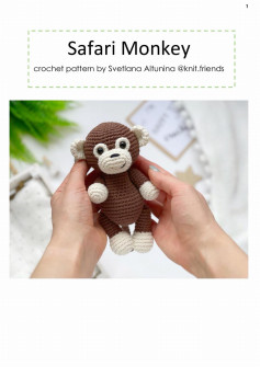safari monkey crochet pattern
