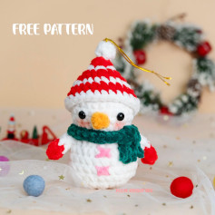 snowman free crochet pattern