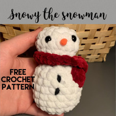 Snowy the snowman - FREE pattern ☃️