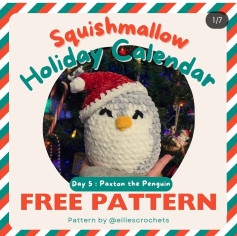 squishmallow holiday calendar free pattern