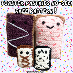 toaster pastries no sew free pattern