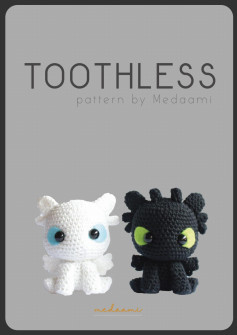 Toothless dragon crochet pattern