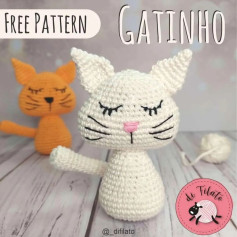 White cat crochet pattern