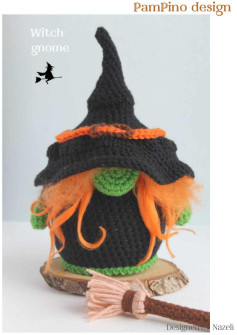 witch gnome crochet pattern