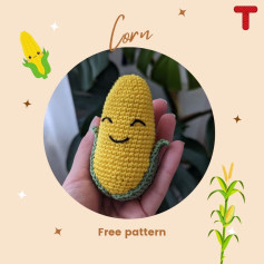 Yellow corn crochet pattern