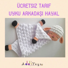 🪷 Yine bir ücretsiz tarifimle karşınızdayım. 🤗 Eski takipçilerim hatırlar, depremden etkilenip uyku sorunu yasayan çocuklarımız için hazırlamıştım. Bu sayfada paylaşmak şimdi nasip oldu. Ben Hayali çok sevdim. İlk fırsatta oyuncağını da yapmak istiyorum.