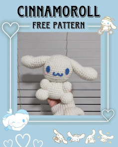 crochet cinnamoroll free pattern