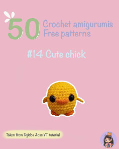 cute chick amigurumis crochet free pattern