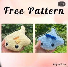 Cute stingray crochet pattern