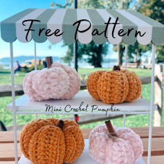 free pattern mini crochet pumpkin