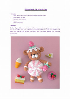 Gingerbear crochet pattern