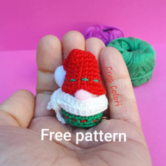 Gnome ❤🎄!! Free pattern 😊🤗🤗🤗