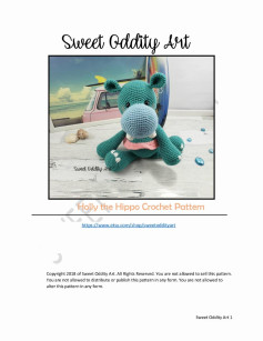 Holly the Hippo Crochet Pattern