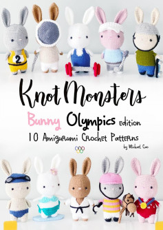 knot monster bunny olympics edition 10 amigurumi crochet pattern