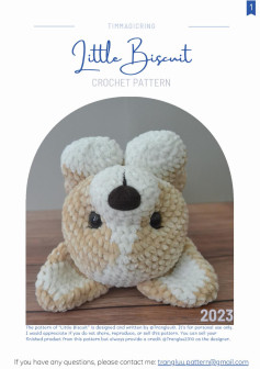 Little Biscuit crochet pattern (dog)