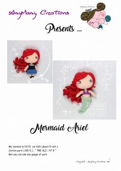 Mermaid Ariel crochet pattern