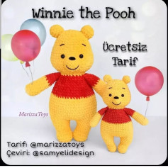 Pooh ayı tığ işi modeli