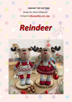 reindeer crochet toy pattern