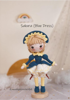 Sakura (Blue Dress) crochet pattern