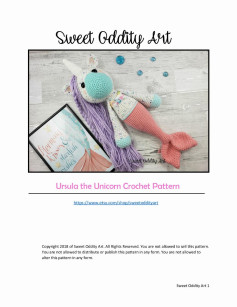 Ursula the Unicorn Crochet Pattern