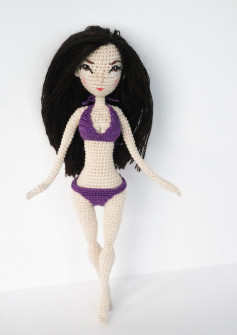 Venelopa’TOYS patterns, Bikini girl doll crochet pattern